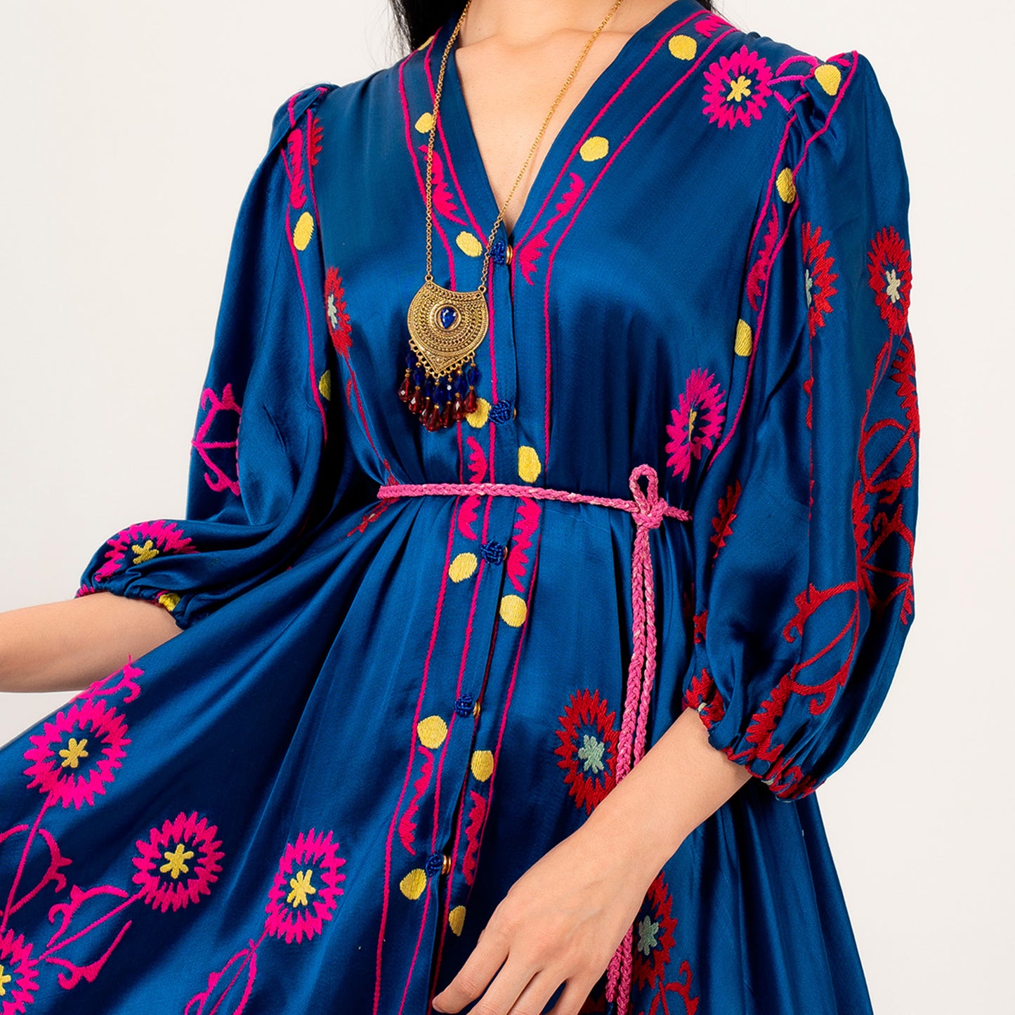 Dark Blue Ethno Dress