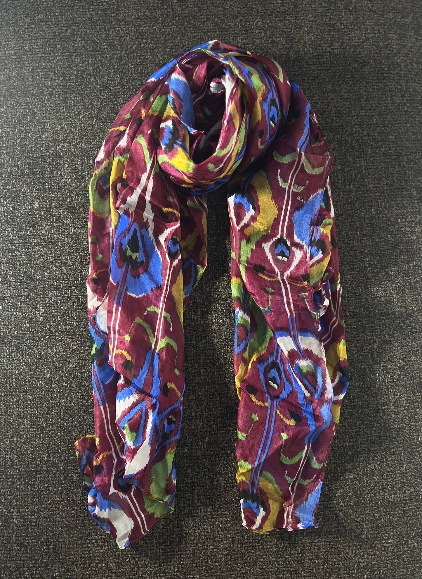 Wine Silky Scarf