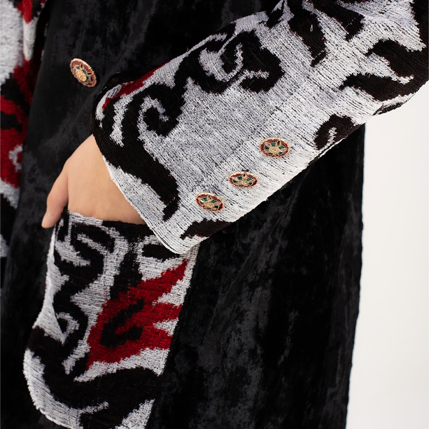 Combinated Black Jacket