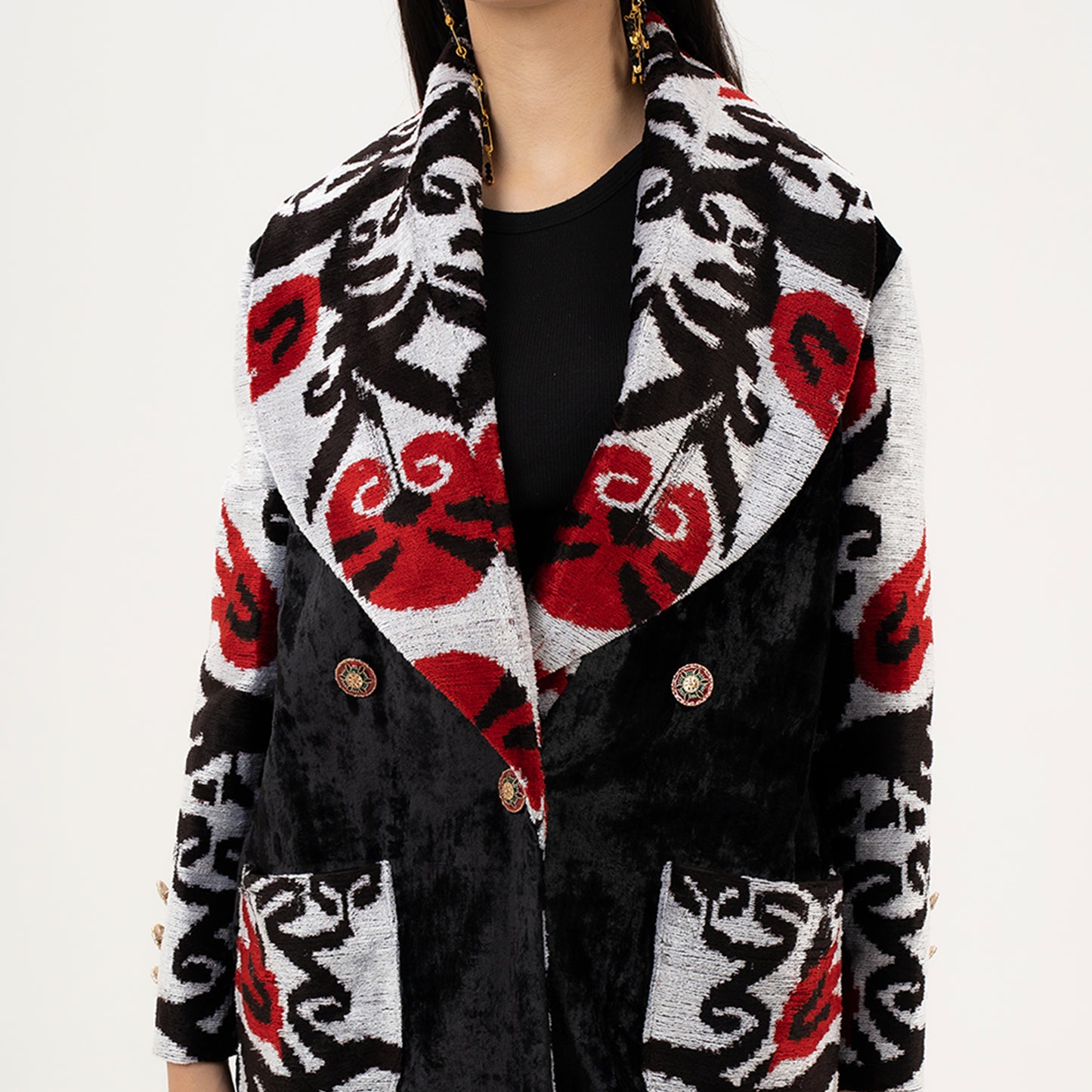 Combinated Black Jacket