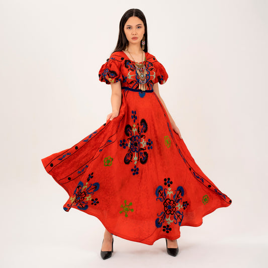 Red Ethno Dress