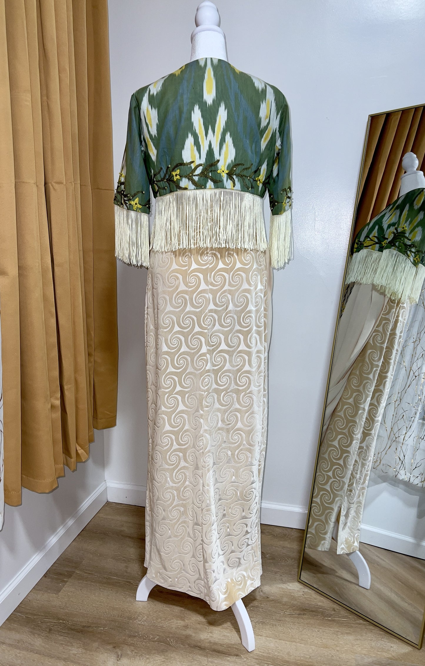 Velvet Ivory Maxi Dress